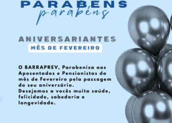 ANIVERSARIANTES MÊS DE FEVEREIRO