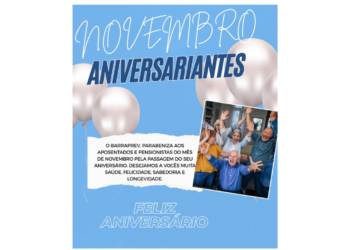 ANIVERSARIANTES DO MÊS DE NOVEMBRO